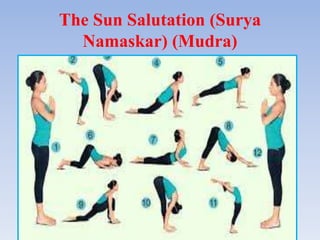 The Sun Salutation (Surya
Namaskar) (Mudra)
 