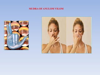 MUDRA OF ANULOM VILOM
 