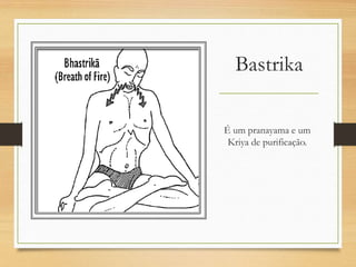 Bastrika
É um pranayama e um
Kriya de purificação.
 