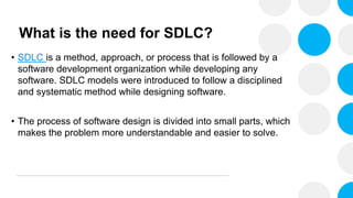 Software development lifestyle cycle. . | PPTX