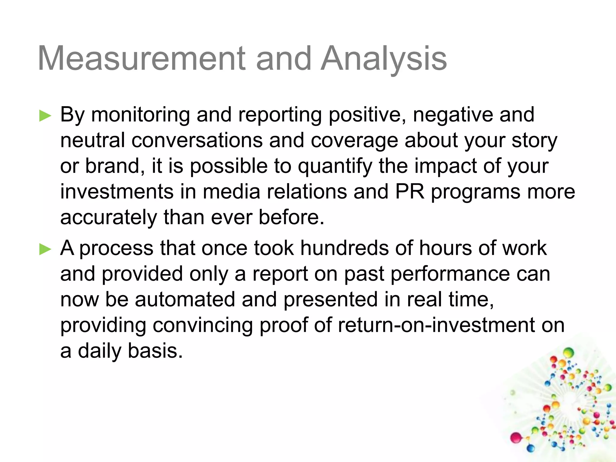 It will increase the knowledge and IQ level of conversations between media and PR people. 