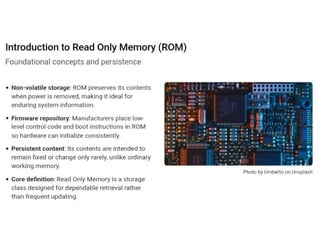 Understanding ROM Variants and Their Roles in Embedded Systems | PPTX