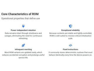 Understanding ROM Variants and Their Roles in Embedded Systems | PPTX