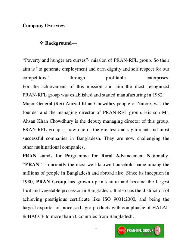 pran group apa style paper examples