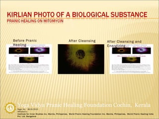 Before Pranic Healing After Cleansing and Energizing After Cleansing 