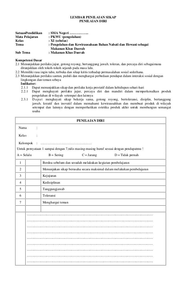 RPP PKWUPengolahan SMA Kelas XI