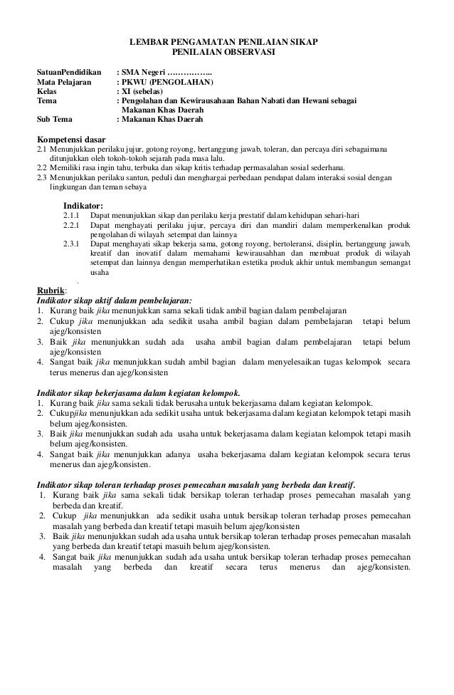 Soal Dan Jawaban Wirausaha Pengolahan Makanan Khas Daerah