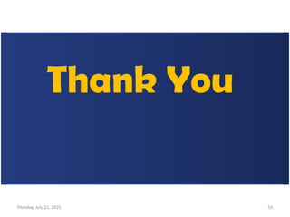 Monday, July 21, 2025 54
Thank You
 