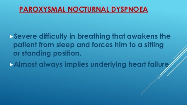 nocturnal dyspnea nocturnal dyspnea