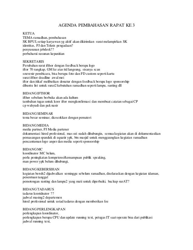 Pra Rapat 3 Pra Rapat 3