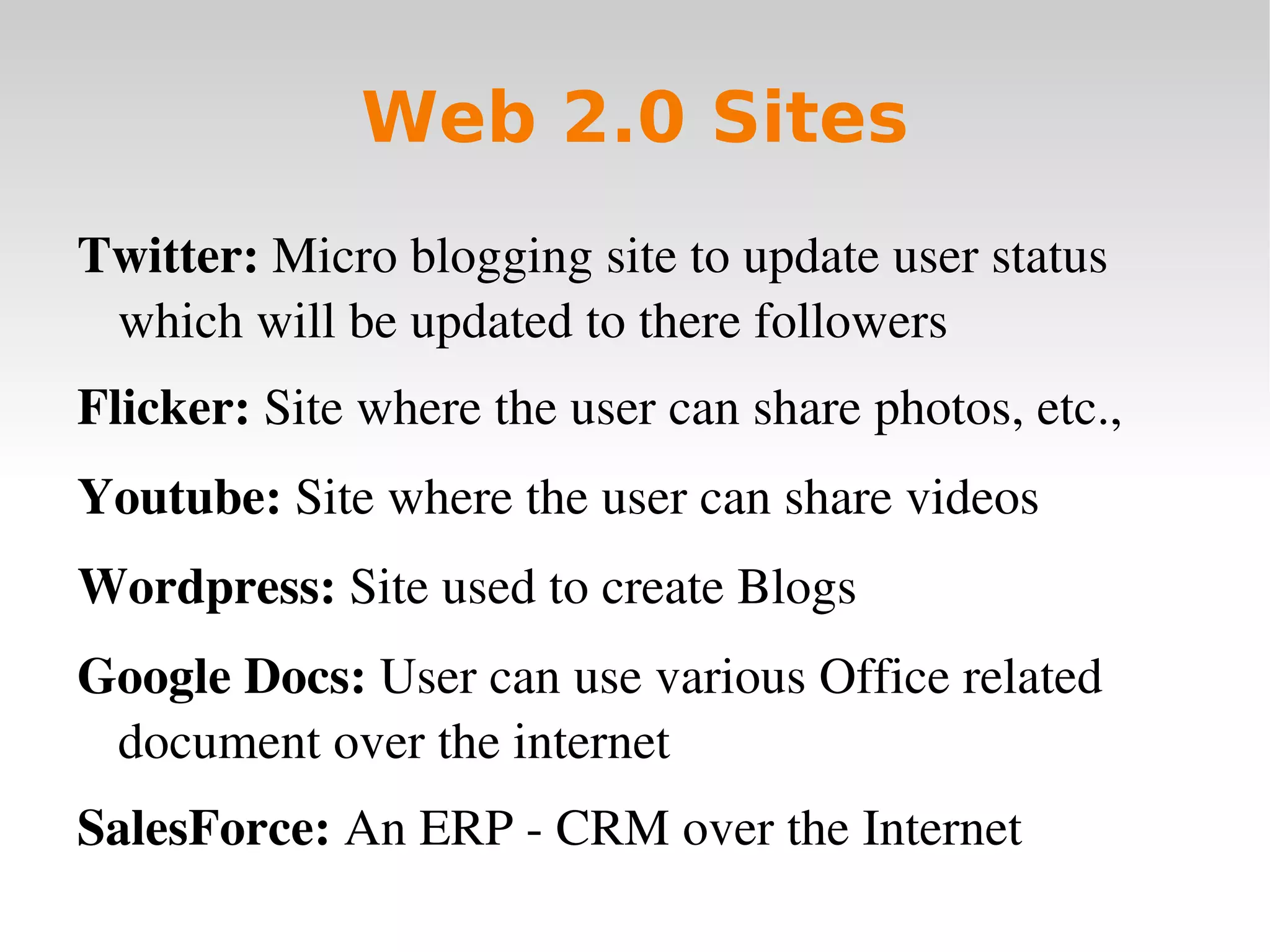 HTML (Hypertext mark up language) was used to create the static pages 