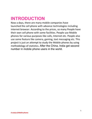 ANALYSIS OF MOBILE PHONES | PDF
