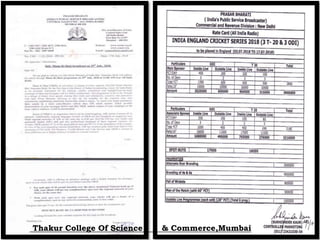 Thakur College Of Science & Commerce,Mumbai
 
