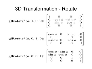 3D Transformation - Rotate 