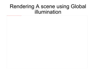 Rendering A scene using Global illumination 