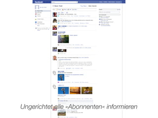 Ungerichtet alle »Abonnenten« informieren
 