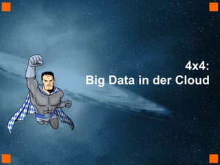 SMART DATA Developer
Conference
Köln 06.12.2016
4x4:
Big Data in der Cloud
 
