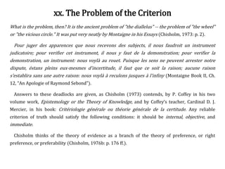 Evidence and truth | PPTX