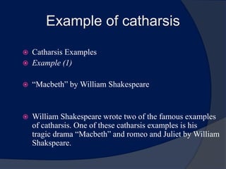 examples of catharsis in hamlet