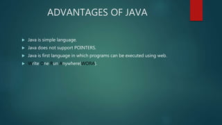 Prasentation on java | PPT