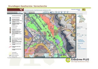 Grundlagen Geothermie: Vorrecherche
 