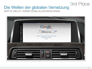 Die Wellen der globalen Vernetzung
DRITTE WELLE: VERNETZUNG ALLER MASCHINEN




                                           4
 