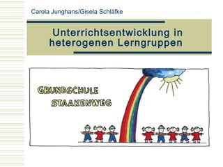 Unterrichtsentwicklung in
heterogenen Lerngruppen
Carola Junghans/Gisela Schläfke
 