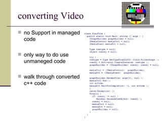 Prasentation Managed DirectX | PPT