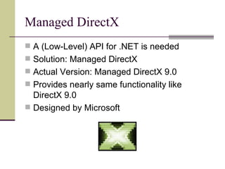 Prasentation Managed DirectX | PPT