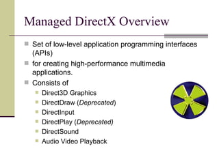 Prasentation Managed DirectX | PPT