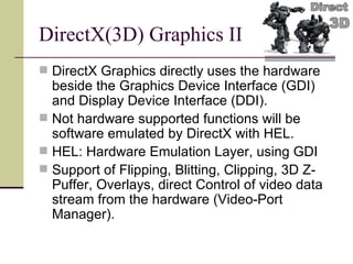 Prasentation Managed DirectX | PPT