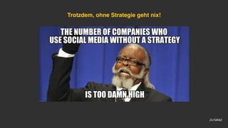 Trotzdem, ohne Strategie geht nix!
 