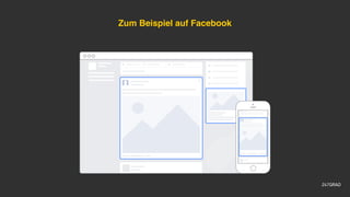 Zum Beispiel auf Facebook
 