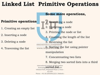 Data Structure - Linked List | PPTX