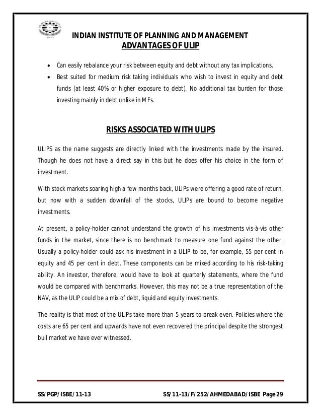 Management thesis on mutual fund