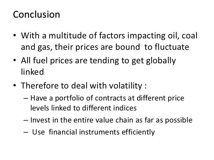 Volatility in Primary Fuel Prices