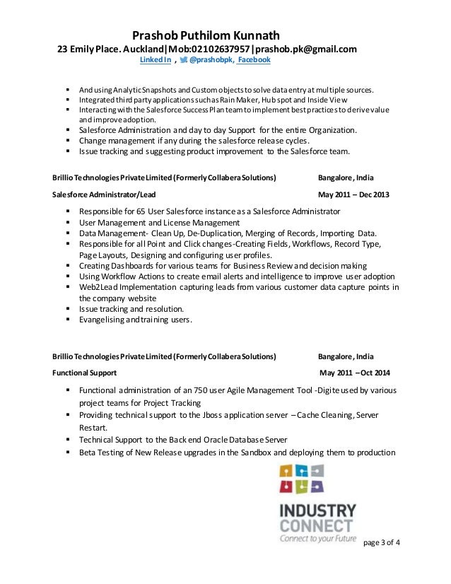 Salesforce Analyst Resume Salesforce Analyst Resume