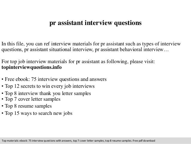 pr assistant cover letter