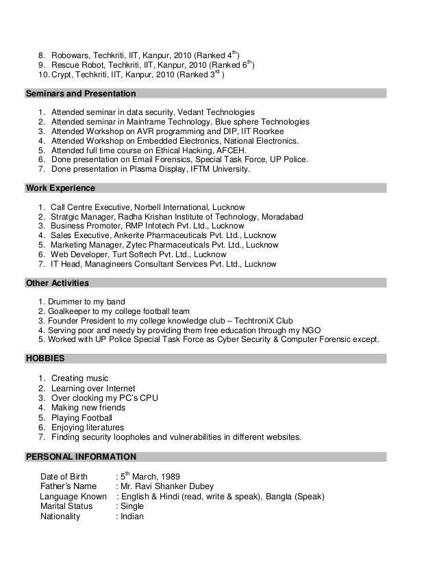 sample resume digital forensics resume