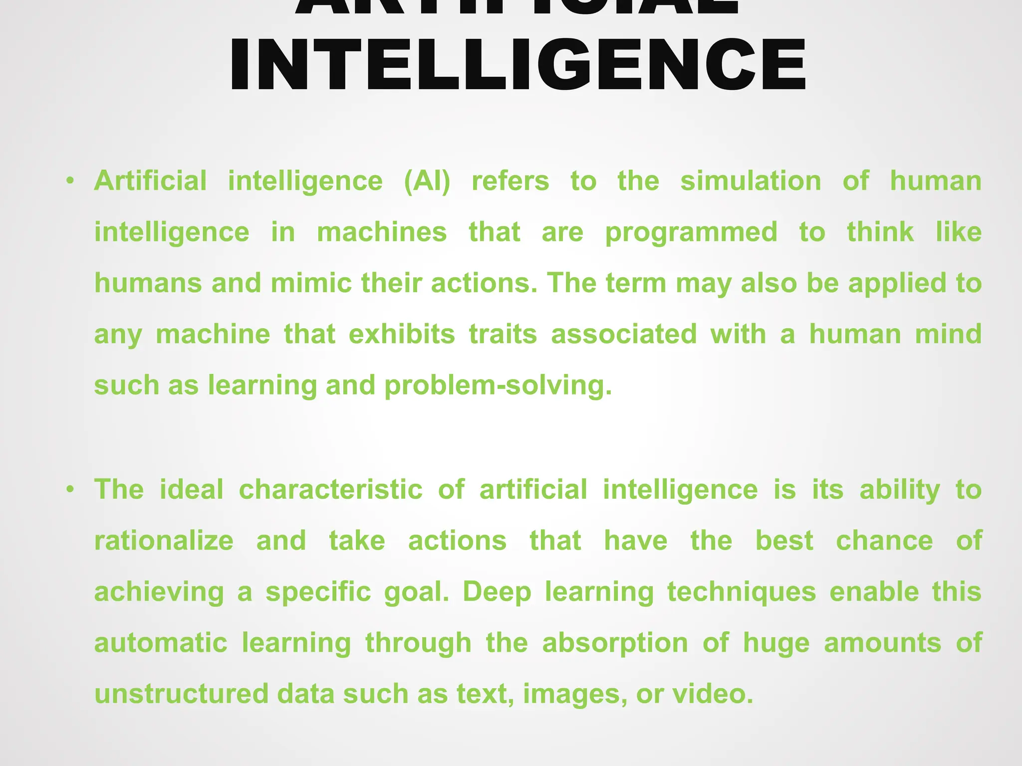 Case study on Artificial Intelligence and Information Technology | PPTX