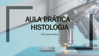 AULA PRÁTICA -
HISTOLOGIA
Prof Carlos Sales
 