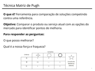 O que pode ser
melhorado?
 
