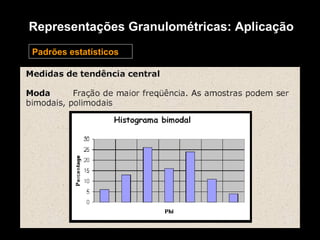 Representações Granulométricas: Aplicação Padrões estatísticos 