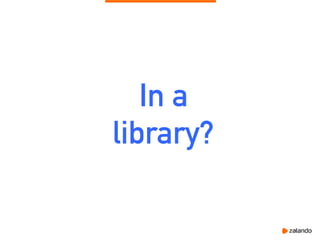 In a
library?
 
