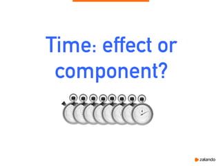 Time: effect or
component?
 