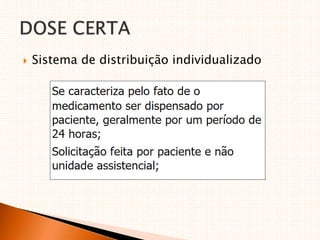  Sistema de distribuição individualizado
 