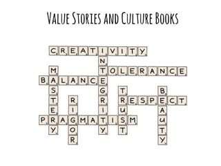 Value Stories and Culture Books 
 