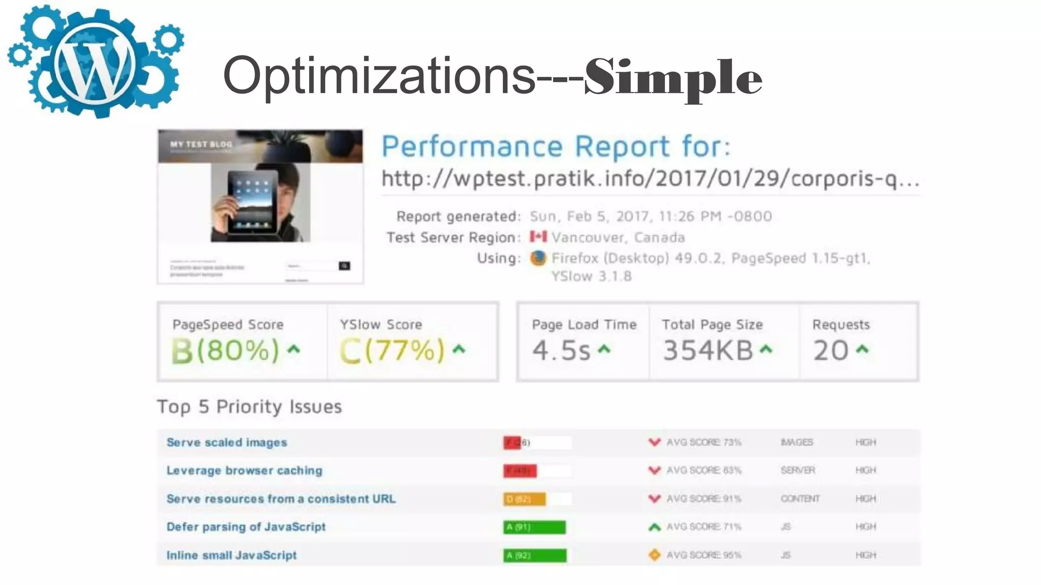 Optimizations - Simple
 