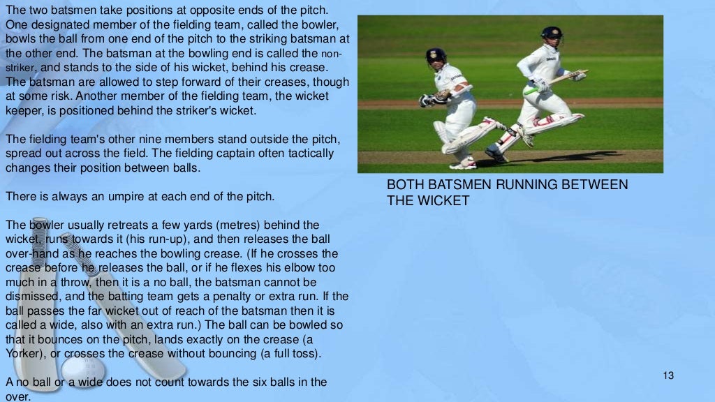 Introduction to the Game of Cricket