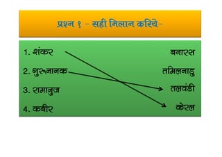 iz’u 1 & lgh feyku dfj;s&
1- ‘kadj
2- xq:ukud
cukjl
rfeyukMq
3- jkekuqt
4- dchj
ryoaMh
dsjy
 